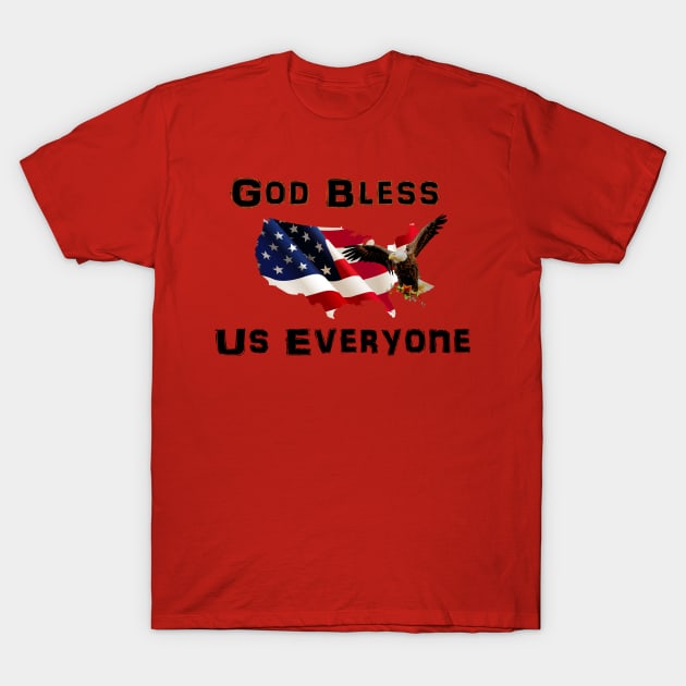 God Bless Us Everyone T-Shirt by D_AUGUST_ART_53